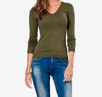 Kaki groen Biddle sweater trui v-hals van Silvian Heach M, Maat 38/40 (M), Nieuw, Ophalen of Verzenden, Silvian Heach