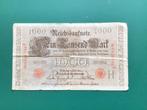 1000 Reichs Mark Duitsland., Postzegels en Munten, Ophalen of Verzenden, Duitsland, Los biljet