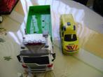 Ambulance met geluid en Vrachtauto, Kinderen en Baby's, Speelgoed | Speelgoedvoertuigen, Ophalen of Verzenden, Zo goed als nieuw