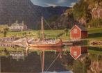 Educa Puzzel, Noorse fjord met boot, 1500 stukjes, Ophalen of Verzenden, 500 t/m 1500 stukjes, Zo goed als nieuw, Legpuzzel