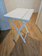 Klein inklapbaar bijzettafeltje - White Wash, Minder dan 55 cm, Zo goed als nieuw, 60 cm of meer, Rechthoekig