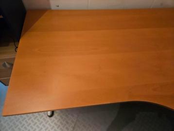 Ikea hoekbureau beuken fineer. - afbeelding 2