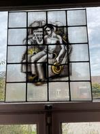 Antieke Glas-in-lood Panelen (3)- ophalen in Maasbracht, Antiek en Kunst, Ophalen