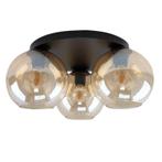 Plafondlamp amberkleur, Huis en Inrichting, Lampen | Plafondlampen, Ophalen, Nieuw, Glas