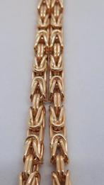 Gouden Koningsketting 14kt 70cm, Sieraden, Tassen en Uiterlijk, Kettingen, Nieuw, Goud, Goud, Ophalen of Verzenden