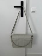 TAS LEER MET KETTING BEIGE, Overige merken, Beige, Ophalen of Verzenden, Zo goed als nieuw