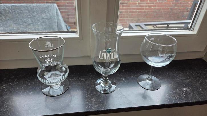 Glazen collectie. Diverse. Ruilen moge6, Verzamelen, Glas en Borrelglaasjes, Zo goed als nieuw, Bierglas, Ophalen of Verzenden