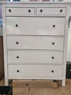 Ikea Hemnes Ladekast - 6 Lades - Wit, Ophalen, Gebruikt, 100 tot 150 cm, 5 laden of meer