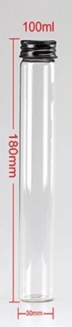 100ml Glazen tubes/ sample Tube 10.000stuks, Zakelijke goederen, Partijgoederen en Retail | Partijgoederen, Overige categorieën