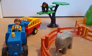 Playmobil 6754 Grote Dierentuin 1-2-3 vanaf 1 1/2 J met doos beschikbaar voor biedingen