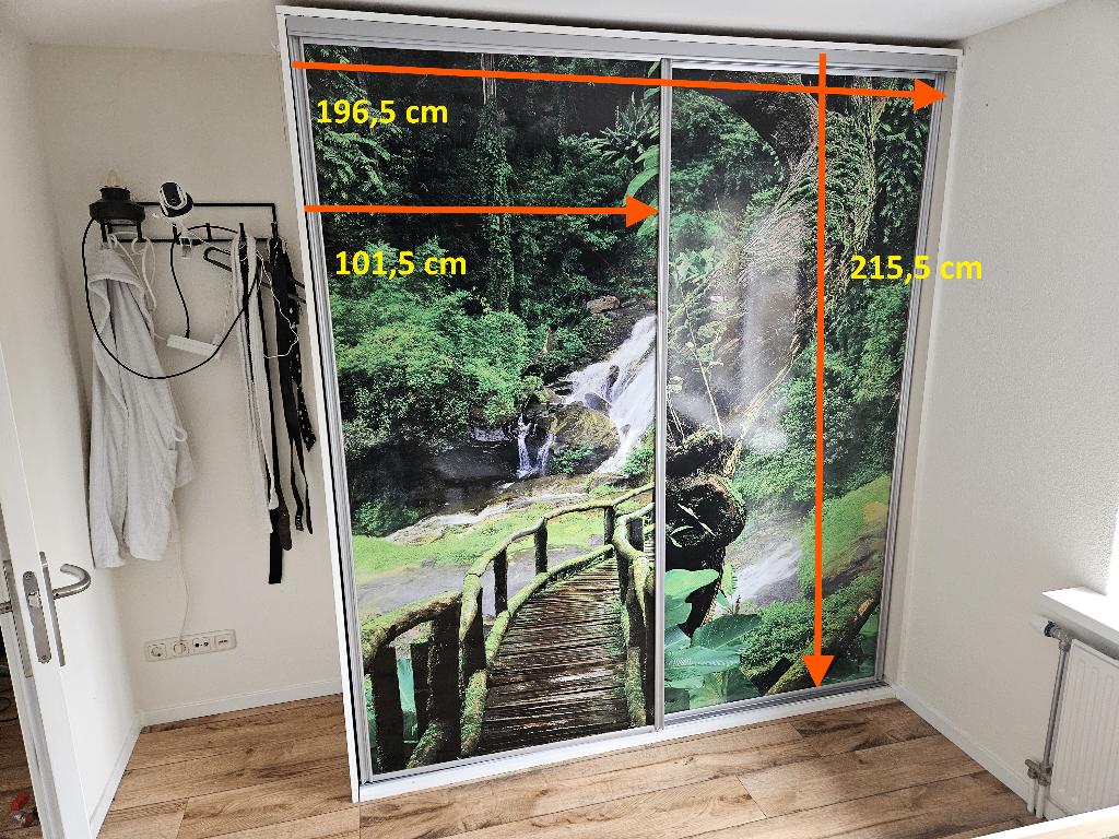Roldeuren Kledingkast, Ophalen, Gebruikt, 200 cm of meer, 150 tot 200 cm