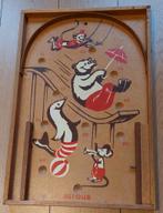 Houten knikkerspel ( vintage jaren 50 ), Ophalen, Gebruikt