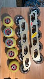 Skeelerframes incl wielen, Sport en Fitness, Skeelers, Overige merken, Gebruikt, Inline skates 5 wielen, Dames
