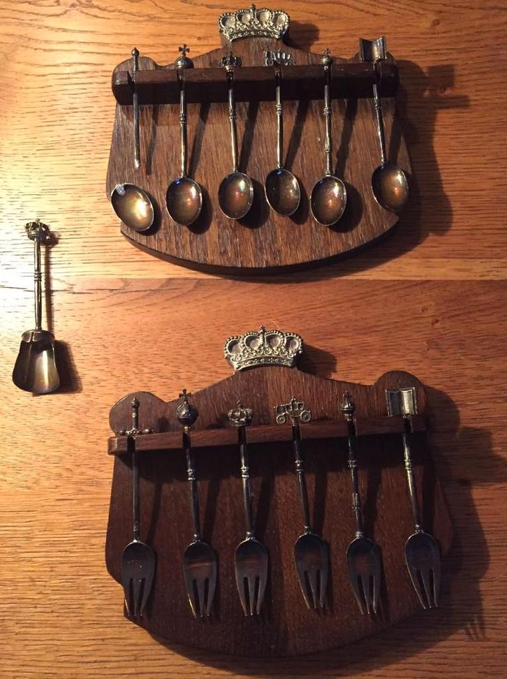 verzilverd lepeltjes & vorkjes, Antiek en Kunst, Antiek | Bestek, Ophalen