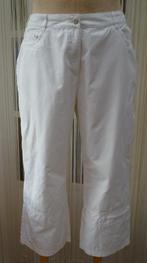 M&S wit katoenen broek maat 42 MS Mode, Kleding | Dames, Broeken en Pantalons, Wit, Maat 42/44 (L), Ophalen of Verzenden, Zo goed als nieuw
