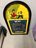 Coca cola reclamebord/cq menubord, Ophalen of Verzenden, Zo goed als nieuw, Reclamebord