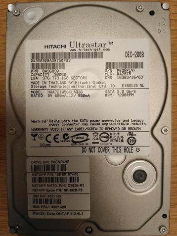 Harde schijf 500GB SATA 3.5 inch HDD beschikbaar voor biedingen