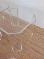 Vintage bijzettafels perspex / plexiglas jaren 70 - SALE, Ophalen, ., Rond, Nieuw