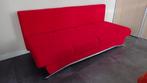 slaapbank  kleur rood140x190, Ophalen, Gebruikt, Tweepersoons, Rood