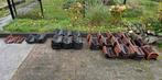 Gebruikte dakpannen - diverse kleuren, Doe-het-zelf en Verbouw, Dakpannen en Dakbedekking, Ophalen, Gebruikt, Steen of Klei, Dakpannen