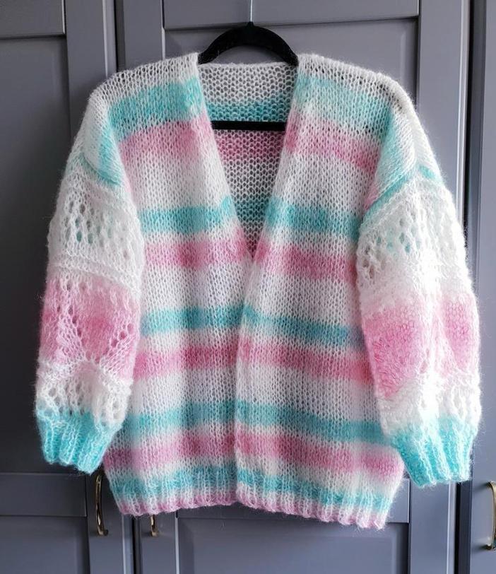 Nieuw handgemaakt mohair vest, maat zie afmetingen., Kleding | Dames, Truien en Vesten, Nieuw, Maat 42/44 (L), Wit, Ophalen of Verzenden