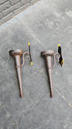 Rustieke Wandkandelaars - Set van 2, Ophalen, Koper of Brons