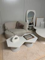 Set salontafels beige hexagon, Ophalen, 50 tot 100 cm, Tables by Leon, Info@tablesbyleon.nl