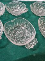Schaaltjes in de vorm van ananas glas zes stuks, Ophalen of Verzenden