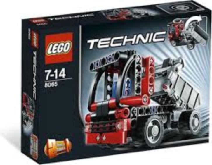 Lego technic mini containertruck nr. 8065, Kinderen en Baby's, Speelgoed | Duplo en Lego, Gebruikt, Lego, Complete set, Ophalen of Verzenden