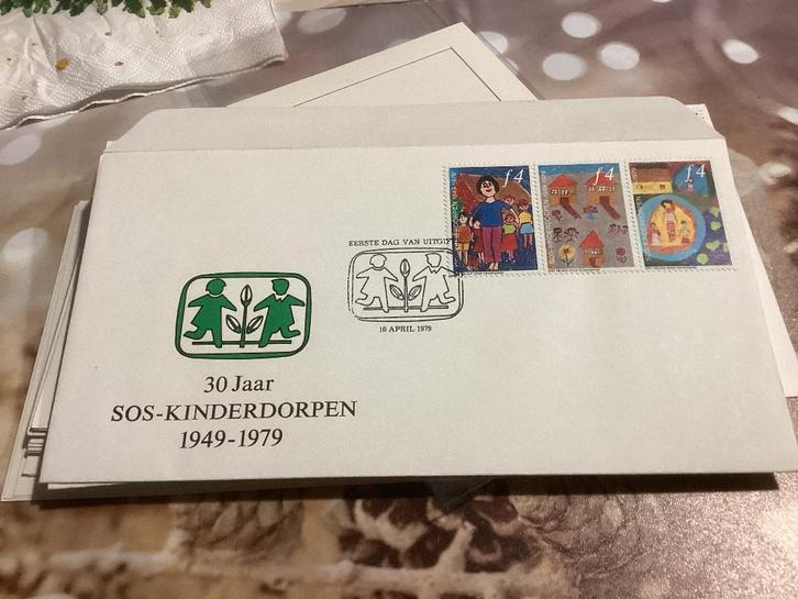 No7146 stadspost  SOS -KINDERDORPEN 10-4-1979 Heb ook, Postzegels en Munten, Postzegels | Eerstedagenveloppen, Onbeschreven, Nederland