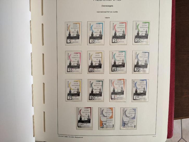 NL 1989-1994; serie (15)COUR  INTERN. DE JUSTICE, Postzegels en Munten, Postzegels | Nederland, Gestempeld, Na 1940, Verzenden