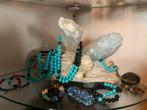 Handgemaakte stenen sieraden - Verhuizing!, Overige materialen, Gebruikt, Overige kleuren, Ophalen of Verzenden