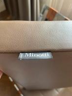 Twee Minotti Delaunay Stoelen - Zo goed als nieuw, Ophalen, Bruin, Leer, Zo goed als nieuw