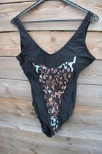 Badpak zwart/ bruin mt 48 E cup Vaste prijs, Ophalen of Verzenden, Zo goed als nieuw, Zwart, Badpak