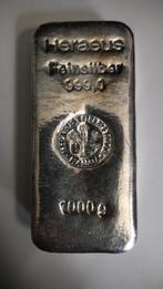 Heraeus 1kg zilverbaar, Ophalen of Verzenden, Zilver