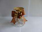 Vintage kerstversiering glazen kaarsenstandaard kaarshouder, Ophalen of Verzenden, Glas
