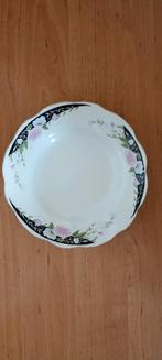 Diep bord met bloemenrand Floral Serving, Ophalen of Verzenden