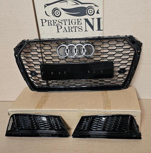 Grill Set + Roosters Audi A4 B9 8W RS LOOK GRILLE 2016-2019, Auto-onderdelen, Carrosserie en Plaatwerk, Bumper, Voor, Nieuw, Herkomst onderdeel bekend