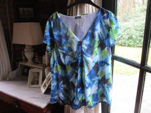 mj/GERRY WEBER/top/maat 46/48/ KLEURRIJK, Kleding | Dames, Grote Maten, Zo goed als nieuw, Shirt of Top, Overige kleuren, Verzenden