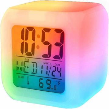 Kinderwekker - regenboog kleuren - NIEUW beschikbaar voor biedingen