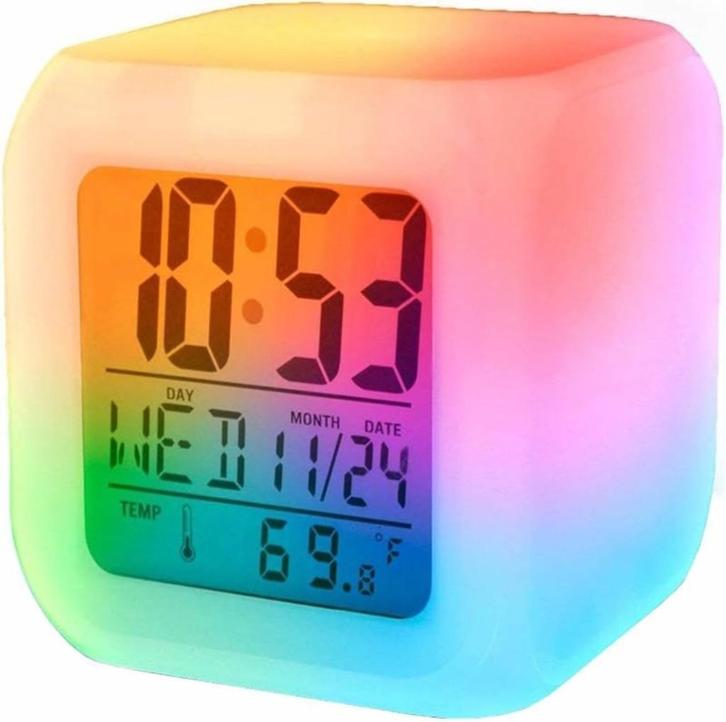 Kinderwekker - regenboog kleuren - NIEUW, Witgoed en Apparatuur, Wekkers, Nieuw, Digitaal, Verzenden