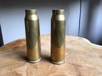 2 koperen ( messing ) patroonhulzen,patroonhuls messing obus, Verzamelen, Militaria | Tweede Wereldoorlog, Ophalen, Nederland