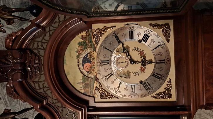 noten houten brede warmink klok, Antiek en Kunst, Antiek | Klokken, Ophalen of Verzenden