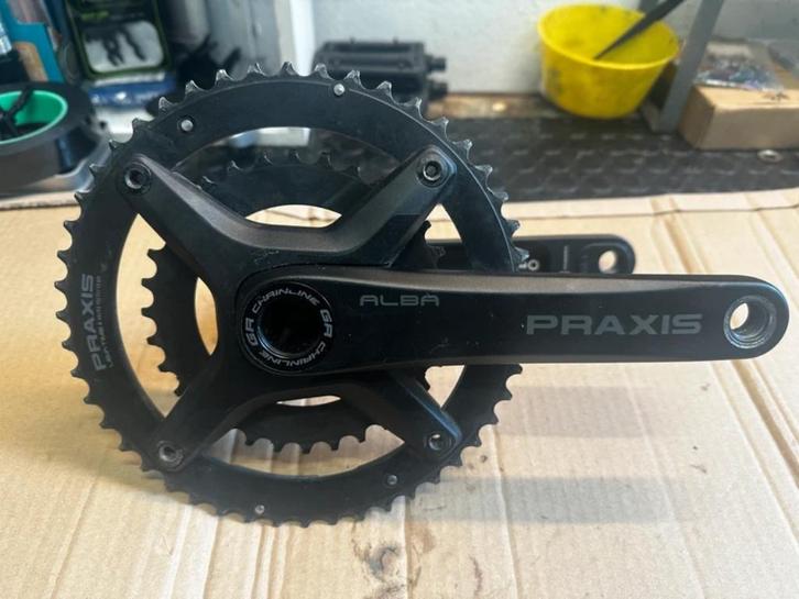Praxis Alba GR M30 crankstel 48/32T + BSA trapas, Fietsen en Brommers, Fietsonderdelen, Zo goed als nieuw, Racefiets, Crankstel of Pedalen