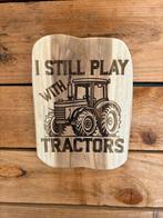 Houten Plank met Tractor Afbeelding, Ophalen of Verzenden, Nieuw