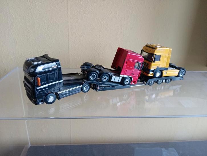 Zeldzame DAF Super Space Cab Modelauto Set, Hobby en Vrije tijd, Modelauto's | 1:50, Zo goed als nieuw, Bus of Vrachtwagen, Wsi