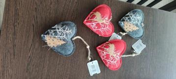 PARTIJ DECOHANGER HEART KERST ASSORTI   beschikbaar voor biedingen