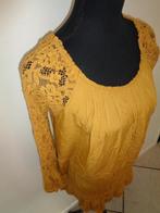 valt als maat XL oksel tot oksel 60 cm-100% viscose, Ophalen of Verzenden, Zo goed als nieuw, Maat 46/48 (XL) of groter, Geel