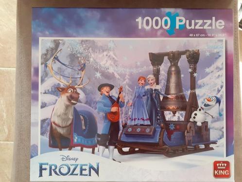 Walt Disney Frozen puzzel 1000 stukjes compleet, Hobby en Vrije tijd, Denksport en Puzzels, Zo goed als nieuw, Legpuzzel, 500 t/m 1500 stukjes
