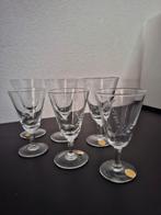 Set van 6 Vintage Borrelglaasjes met Gravering, Antiek en Kunst, Antiek | Glas en Kristal, Ophalen of Verzenden